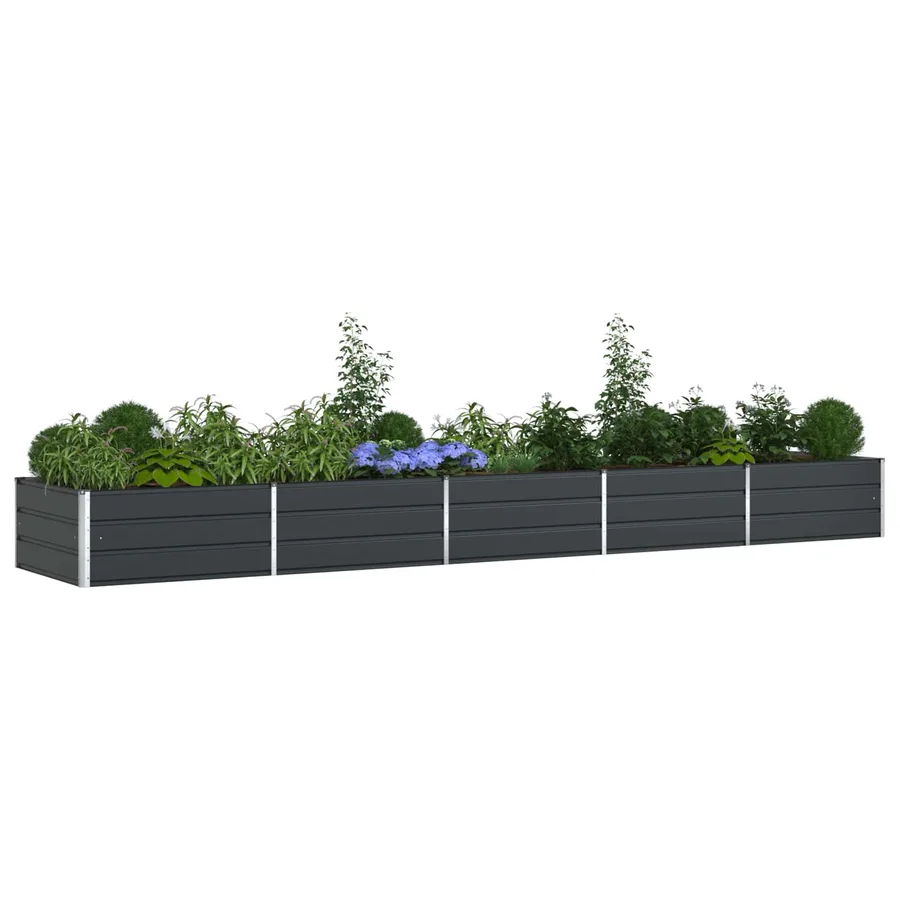 Jardinière Anthracite 480 x 100 x 45 cm Acier galvanisé - 3