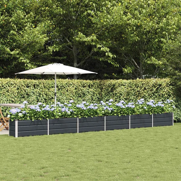 Jardinière Anthracite 580 x 50 x 45 cm Acier galvanisé