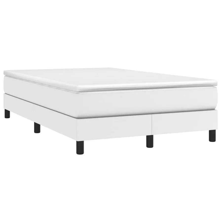 Sommier à lattes de lit avec matelas Blanc 120x200cm Similicuir - 3