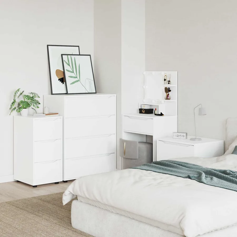 Armoire de rangement Blanc 40 x 48 x 81 cm Bois d'ingénierie