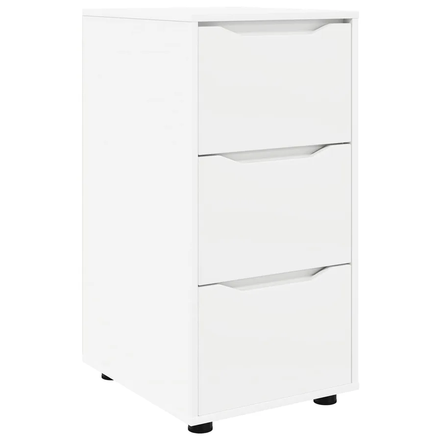 Armoire de rangement Blanc 40 x 48 x 81 cm Bois d'ingénierie - 2