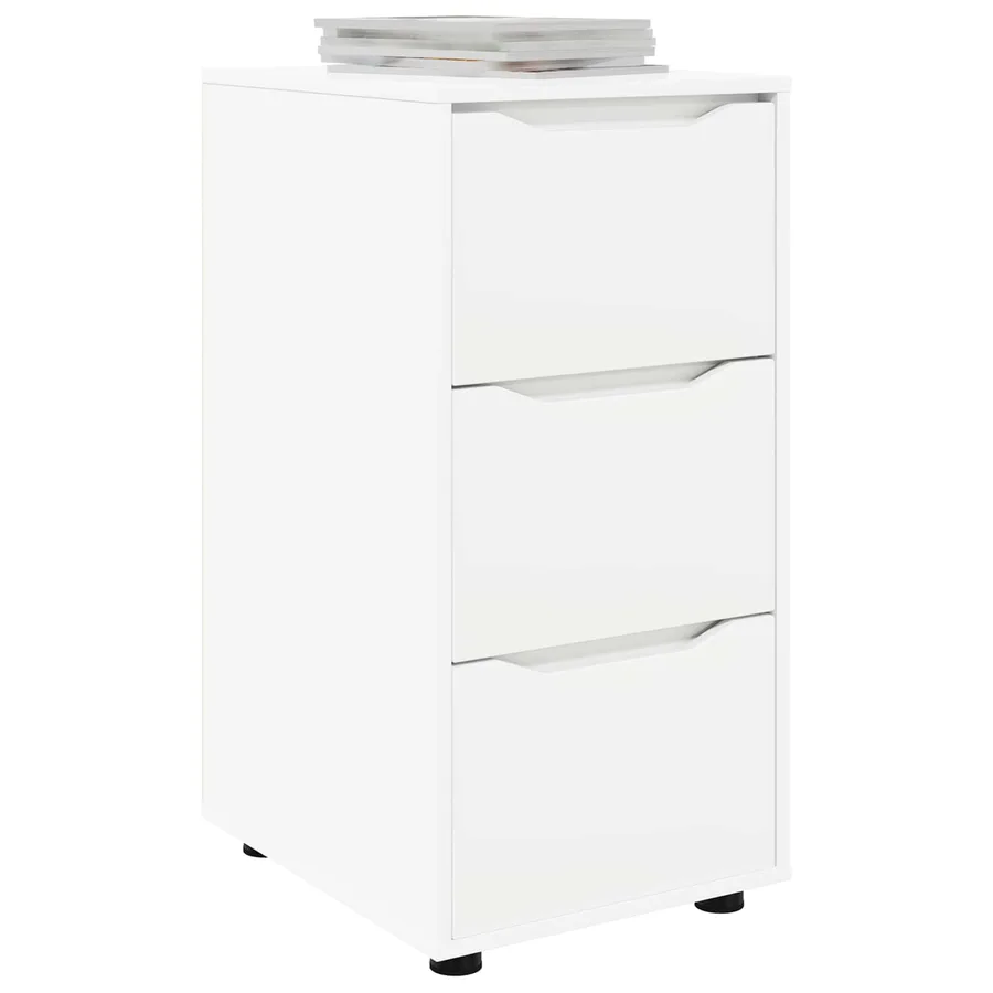Armoire de rangement Blanc 40 x 48 x 81 cm Bois d'ingénierie - 3