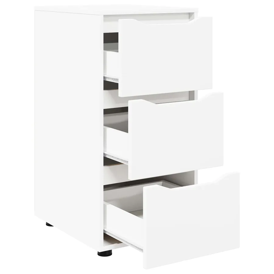 Armoire de rangement Blanc 40 x 48 x 81 cm Bois d'ingénierie - 7