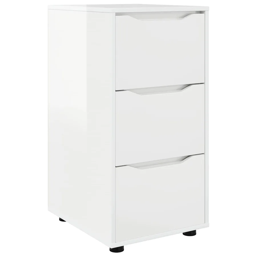 Armoire de rangement Blanc brillant 40 x 48 x 81 cm - 2