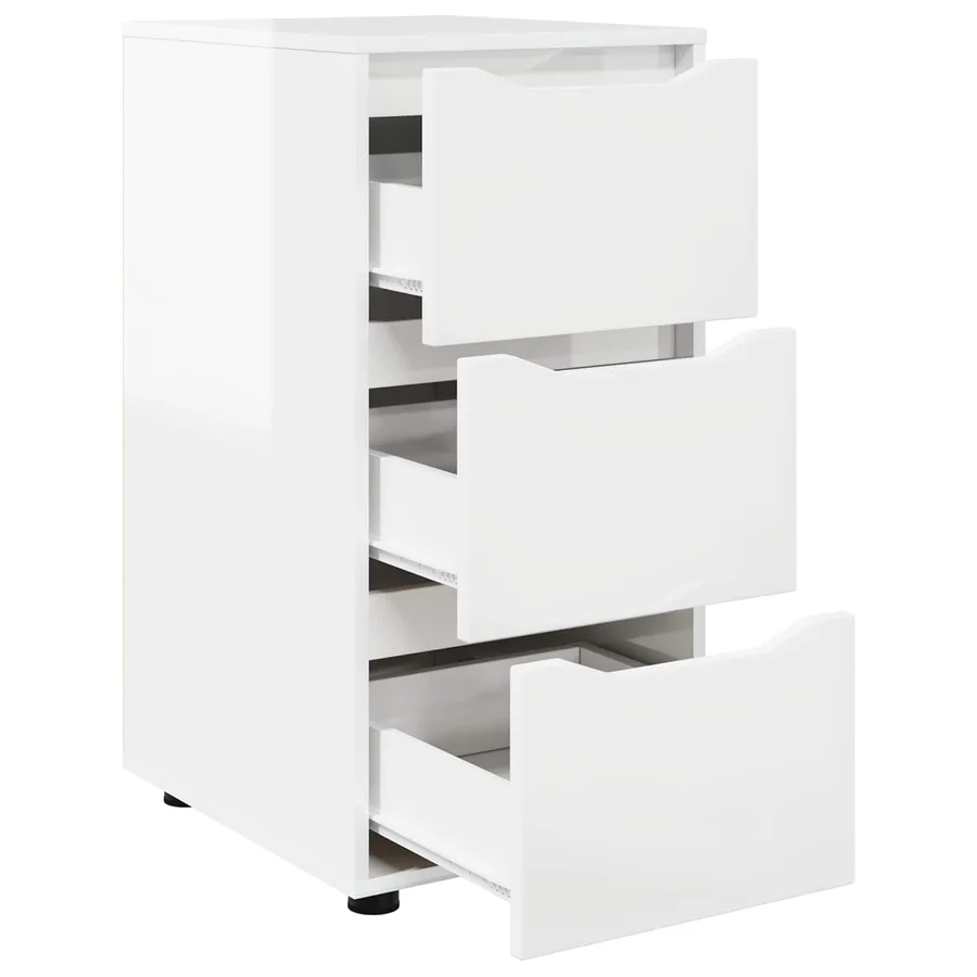 Armoire de rangement Blanc brillant 40 x 48 x 81 cm - 7
