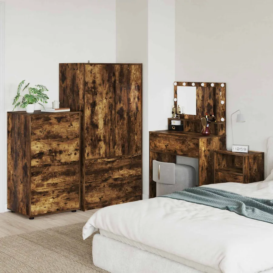 Armoires de rangement Chêne fumé 60 x 48 x 105 cm