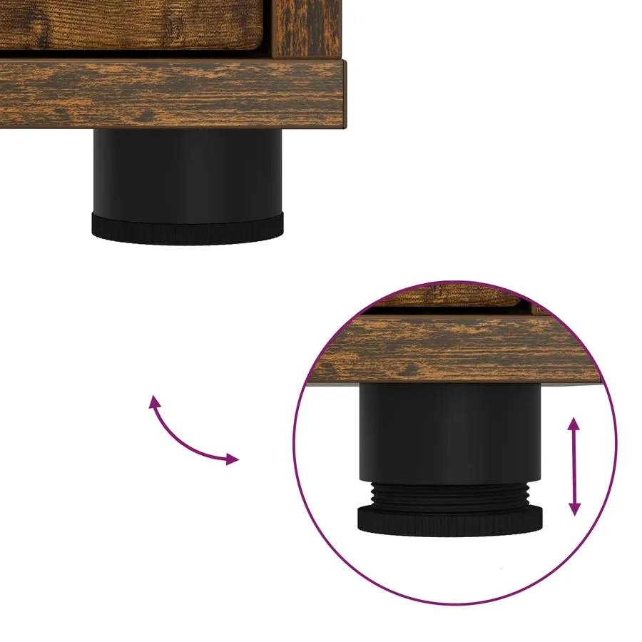 Armoires de rangement Chêne fumé 60 x 48 x 105 cm - 13