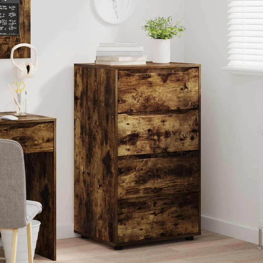 Armoires de rangement Chêne fumé 60 x 48 x 105 cm - 5
