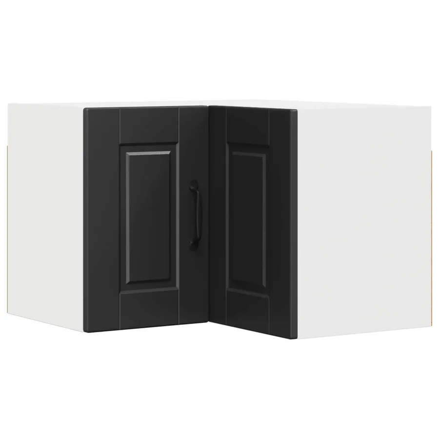 Cabinet d'angle mural PORTO Noir 57 x 57 x 40 cm - 2