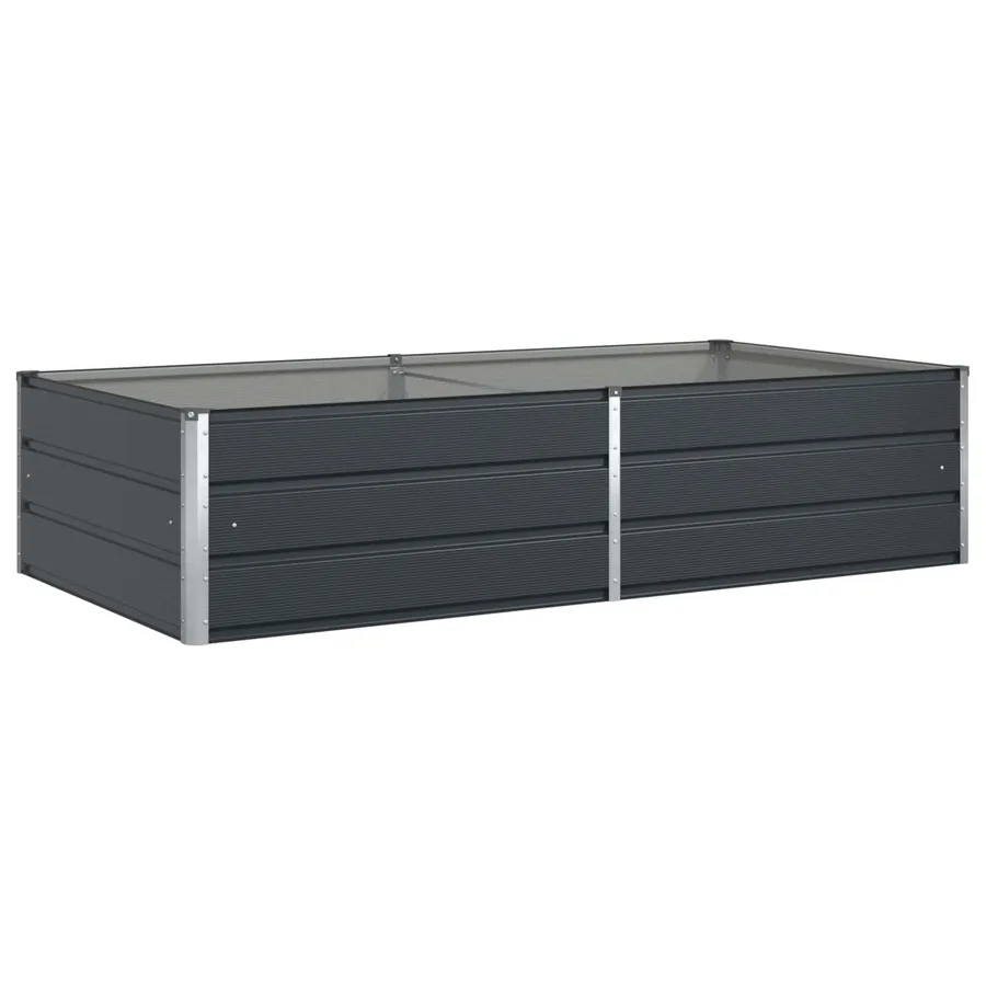 Jardinière Anthracite 195 x 100 x 45 cm Acier galvanisé - 2