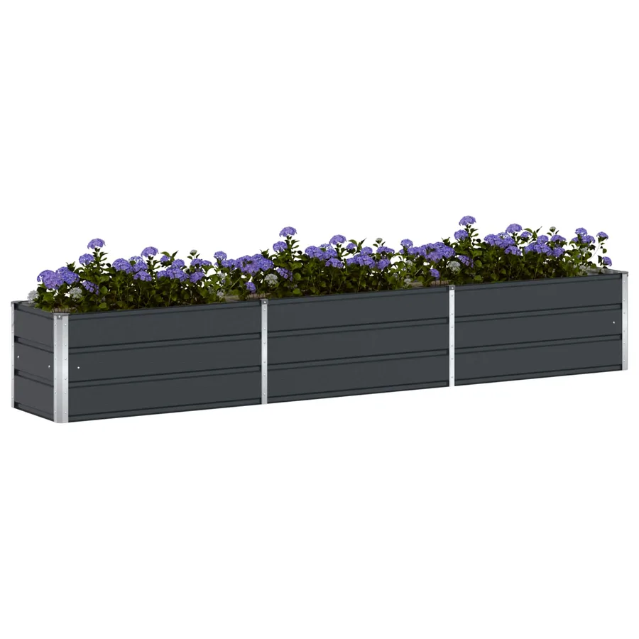 Jardinière Anthracite 290 x 50 x 45 cm Acier galvanisé - 3
