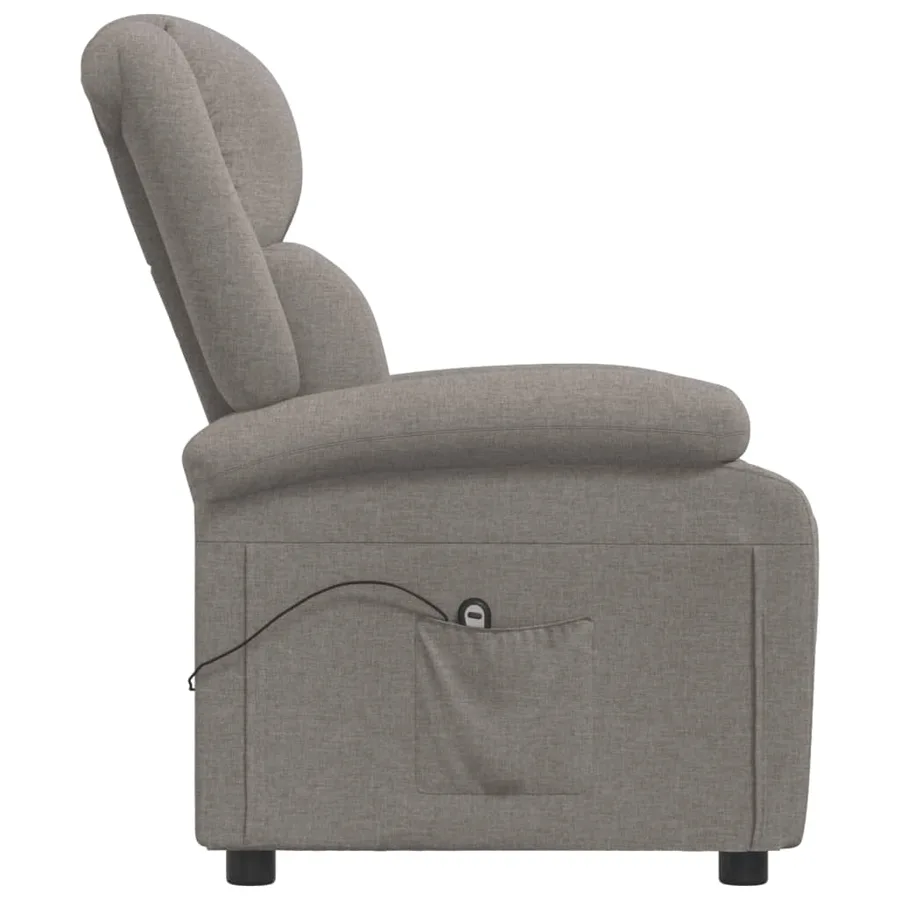Fauteuil inclinable électrique Taupe Tissu - 5
