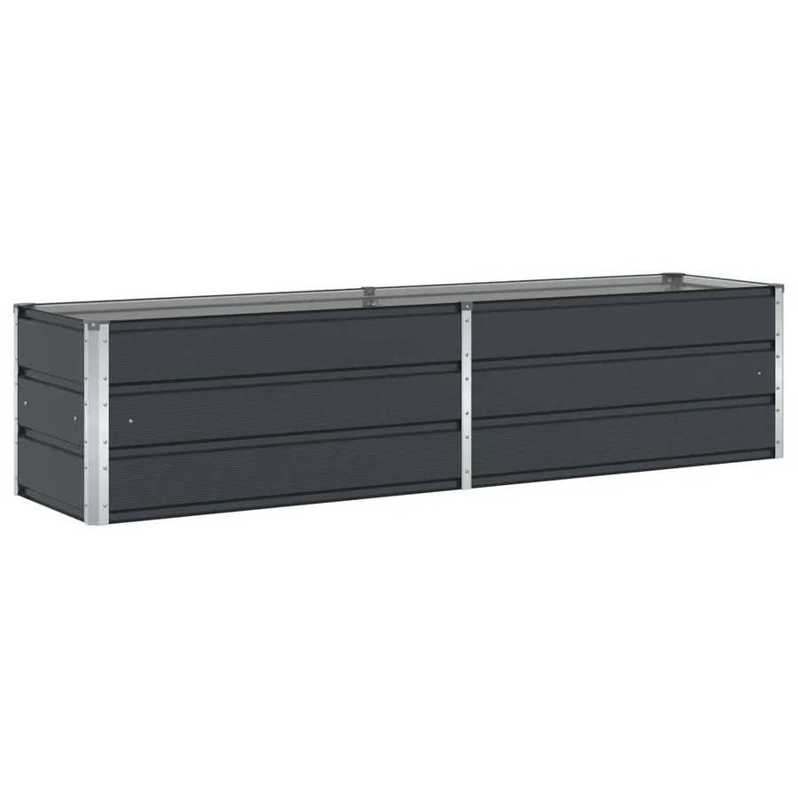 Jardinière Anthracite 195 x 50 x 45 cm Acier galvanisé - 2