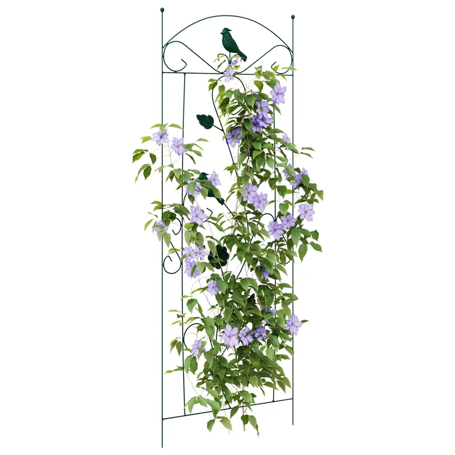 Clôture de jardin 3 pcs Vert 110 x 40 cm Acier - 3