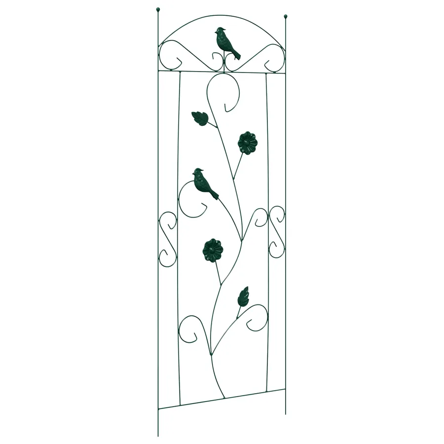 Clôture de jardin 3 pcs Vert 110 x 40 cm Acier - 5