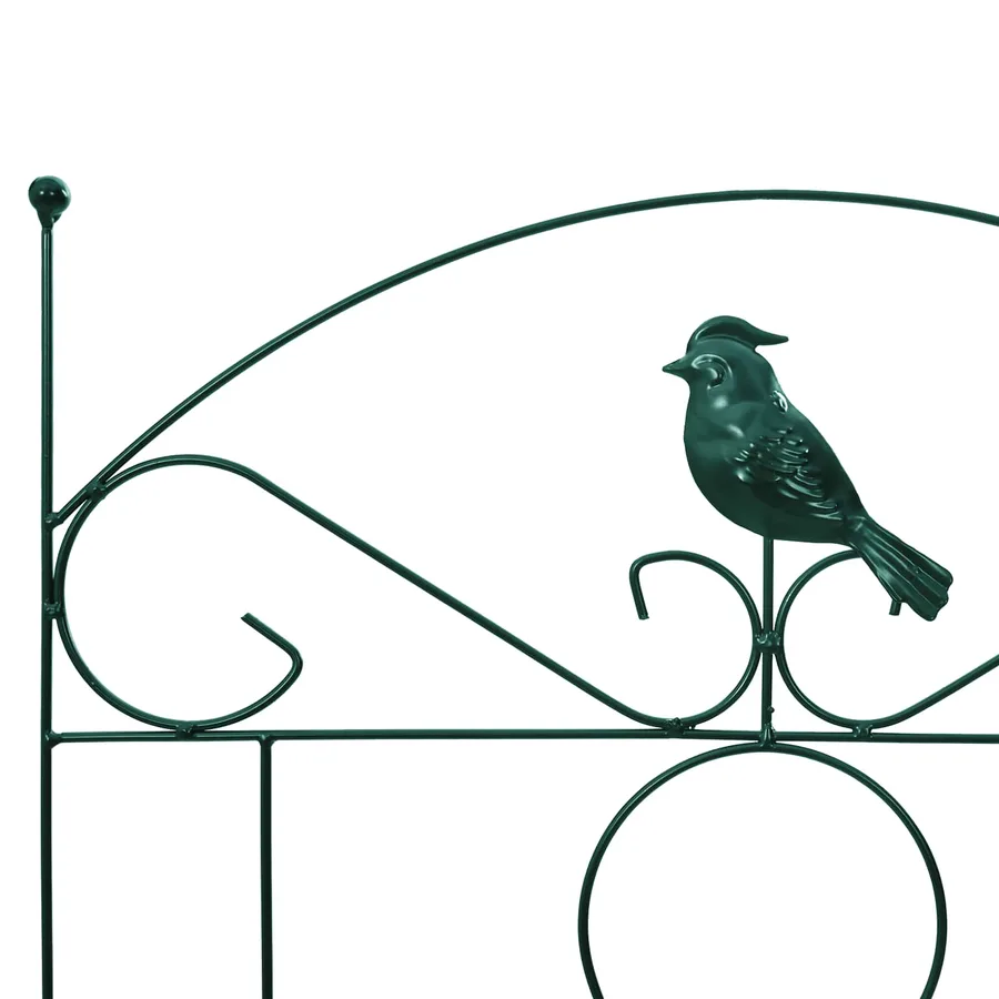 Clôture de jardin 3 pcs Vert 110 x 40 cm Acier - 7