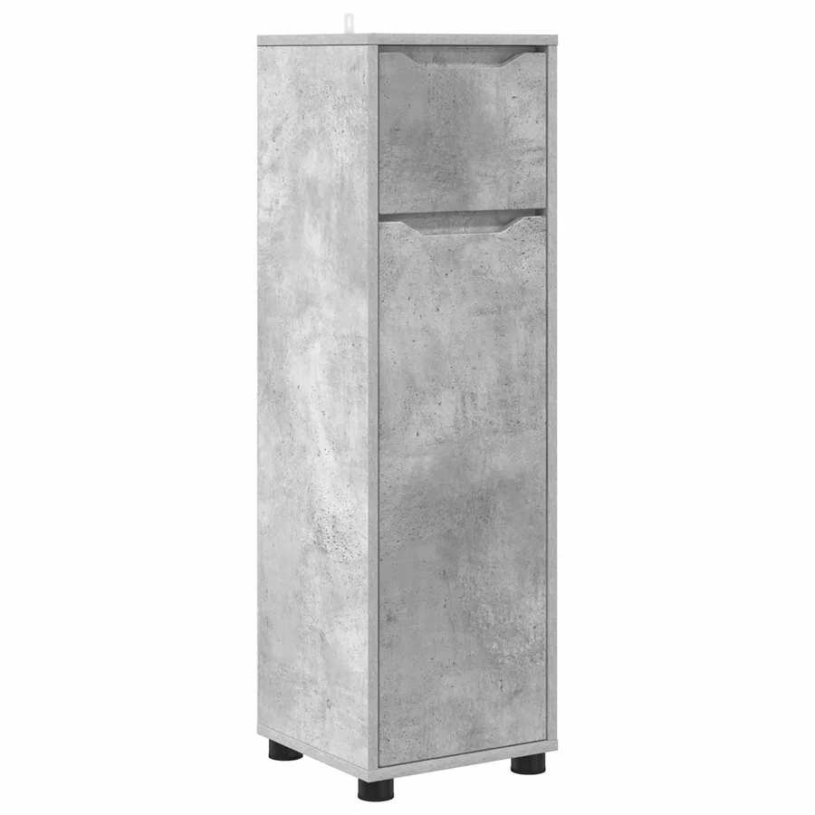 Cabinet de salle de bain Gris béton 30,5 x 30 x 101 cm - 2