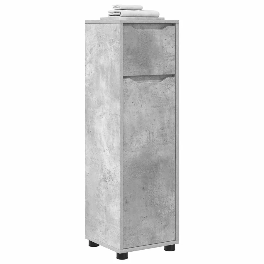 Cabinet de salle de bain Gris béton 30,5 x 30 x 101 cm - 3