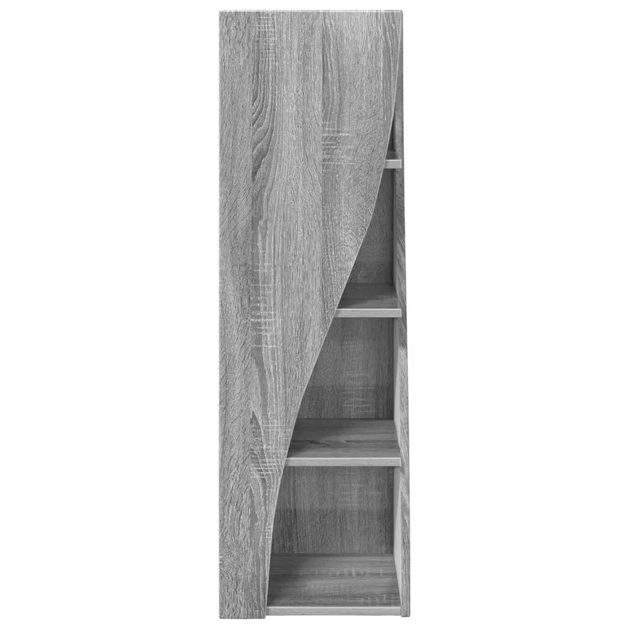 Meuble d'angle Gris Sonoma 32x32x102cm Bois d'ingénierie - 5