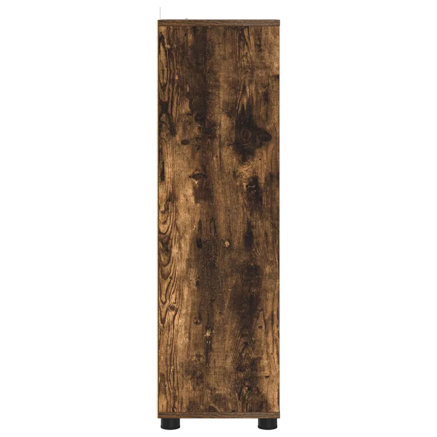 Cabinet de salle de bain Chêne fumé 30,5 x 30 x 101 cm - 7