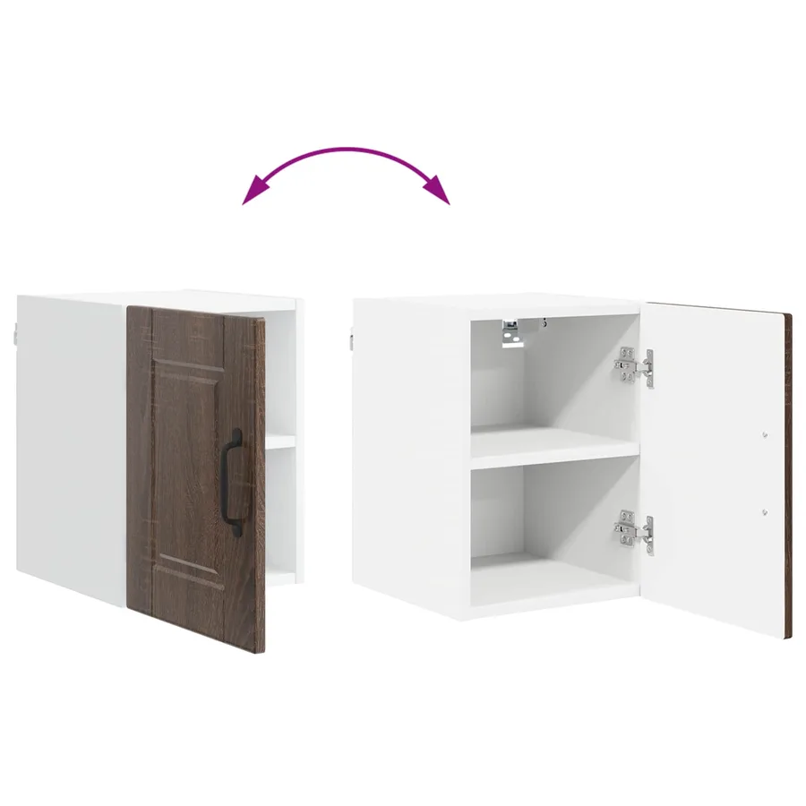 Meuble mural PORTO 2 pcs Chêne brun 30 x 31 x 40 cm - 12