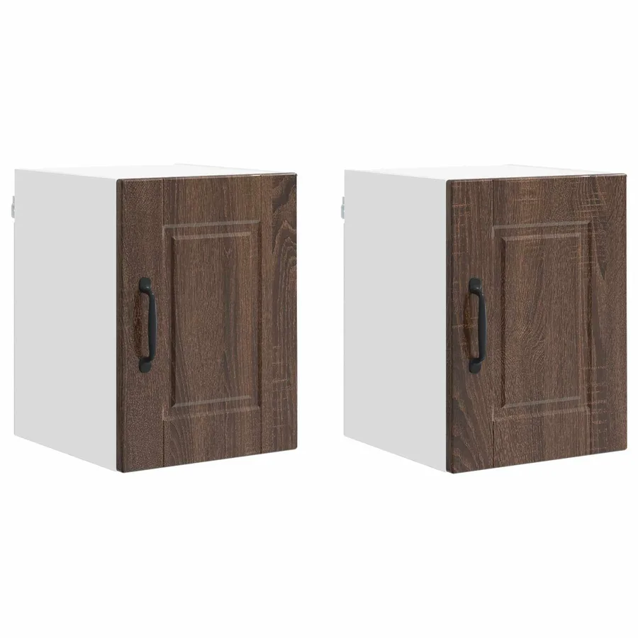 Meuble mural PORTO 2 pcs Chêne brun 30 x 31 x 40 cm - 2