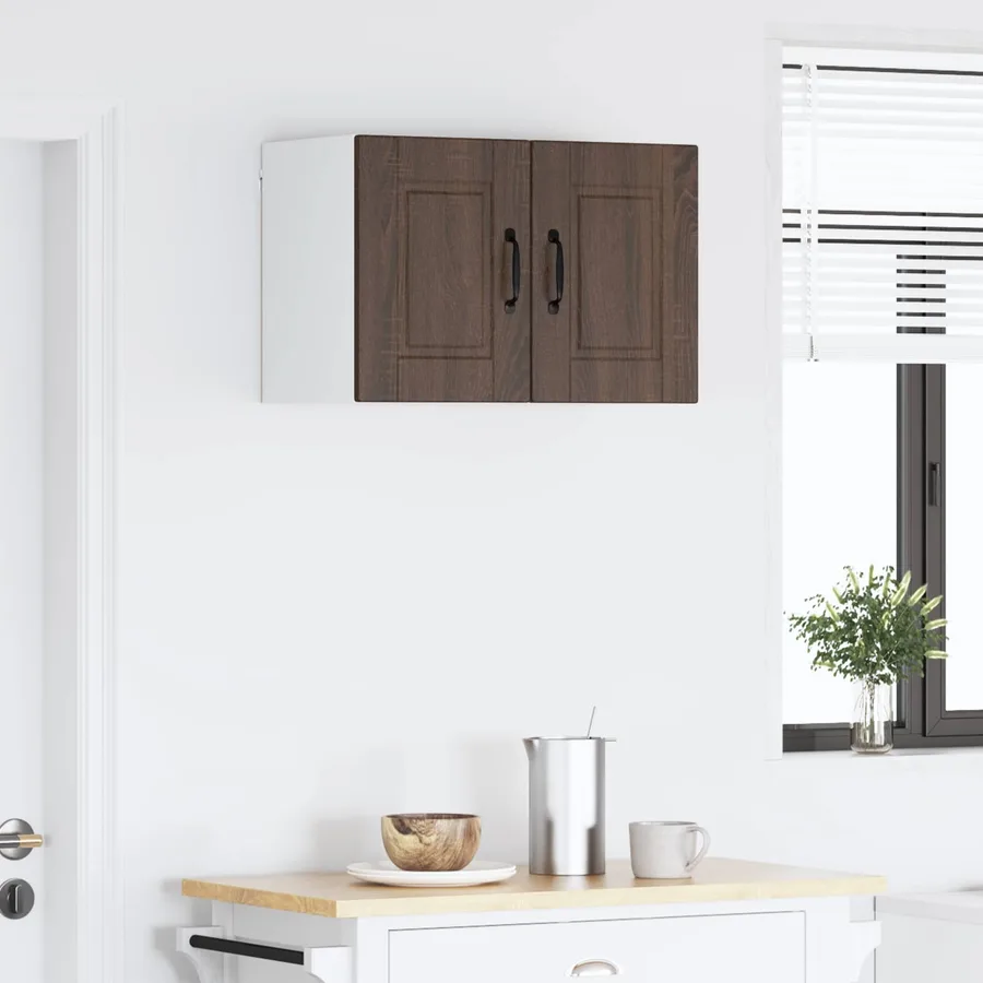 Meuble mural PORTO 2 pcs Chêne brun 30 x 31 x 40 cm - 4
