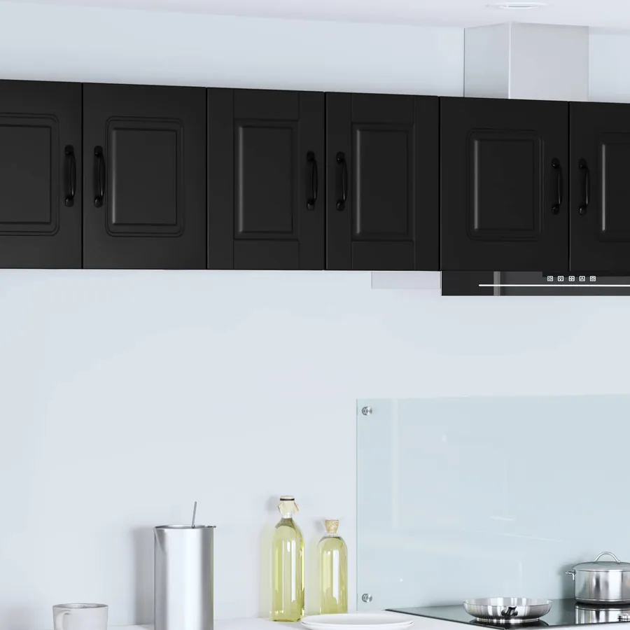 Meuble mural PORTO 2 pcs Noir 30 x 31 x 40 cm Bois d'ingénierie