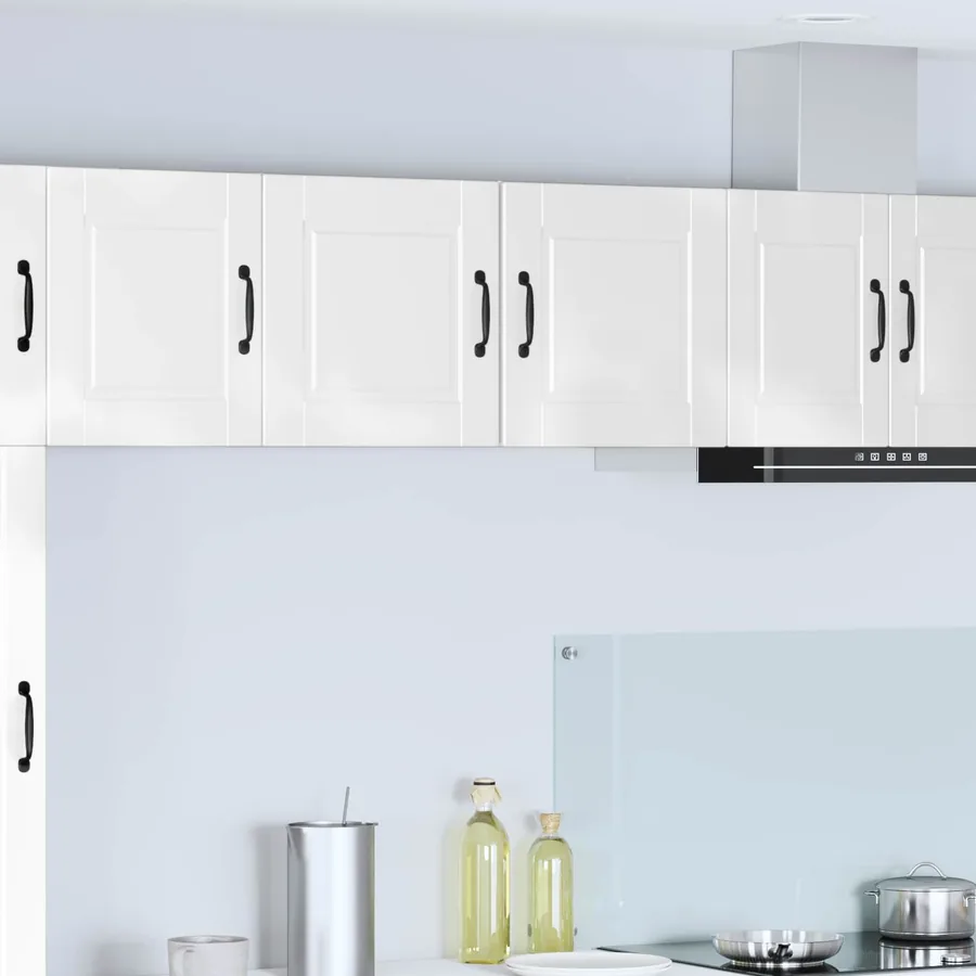 Meuble mural PORTO 2 pcs Blanc brillant 40 x 31 x 40 cm