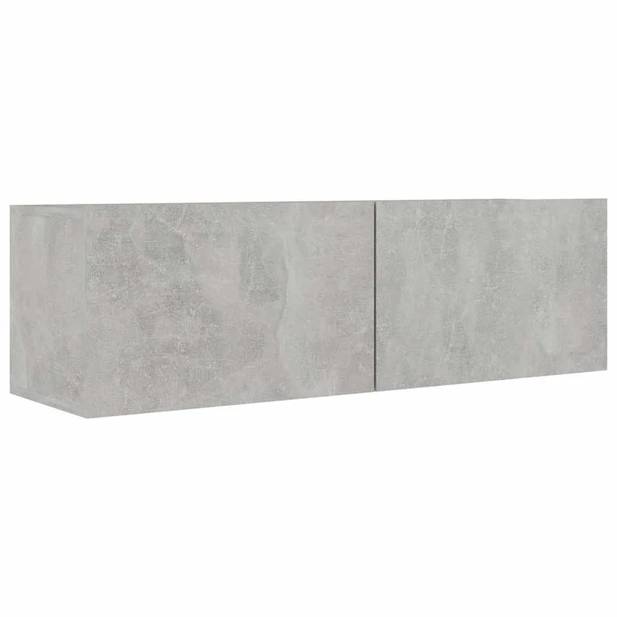 Ensemble de meubles TV 7 pcs Gris béton Bois d'ingénierie - 5