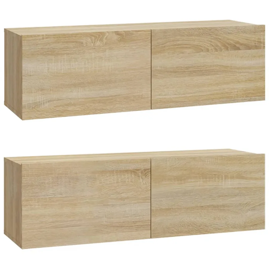 Ensemble de meubles TV 6 pcs Chêne sonoma Bois d'ingénierie - 9