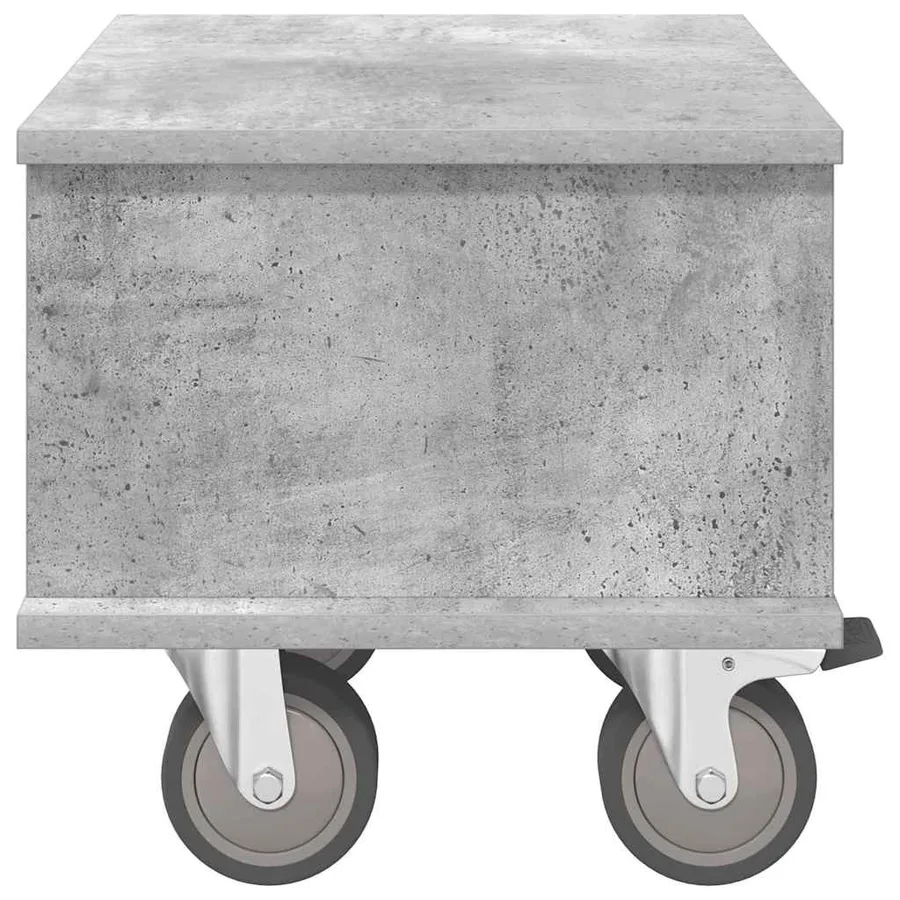 Meuble TV Gris béton 37 x 35 x 35 cm Bois d'ingénierie - 6
