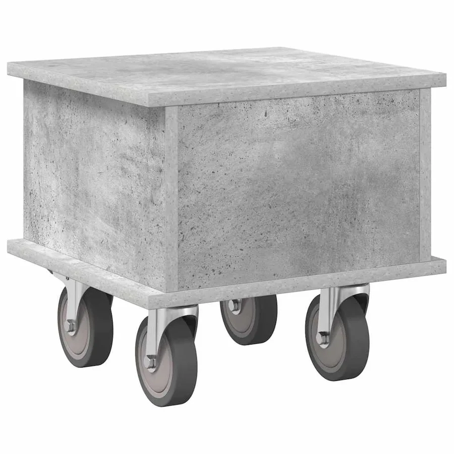 Meuble TV Gris béton 37 x 35 x 35 cm Bois d'ingénierie - 7