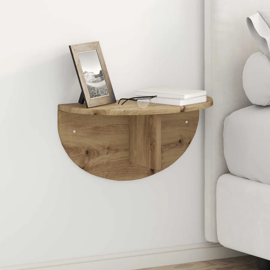 Étagère Murale Montage mural 2 pcs Chêne artisanal