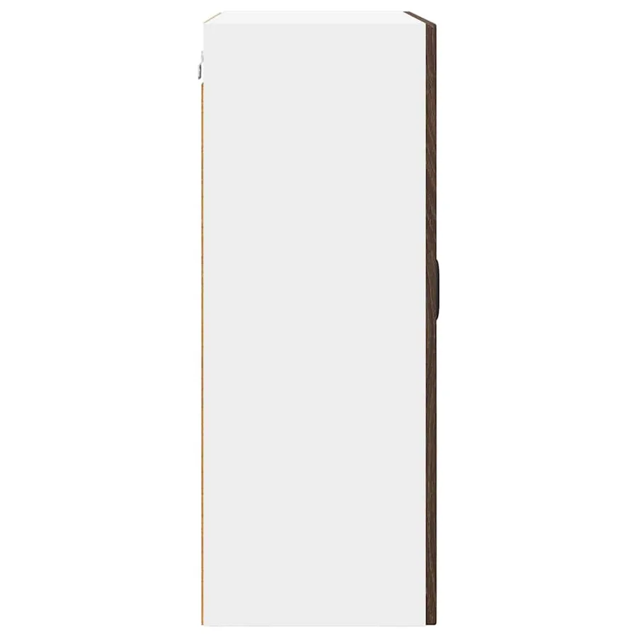 Cabinet en verre mural PORTO Chêne brun 60 x 31 x 80 cm - 7