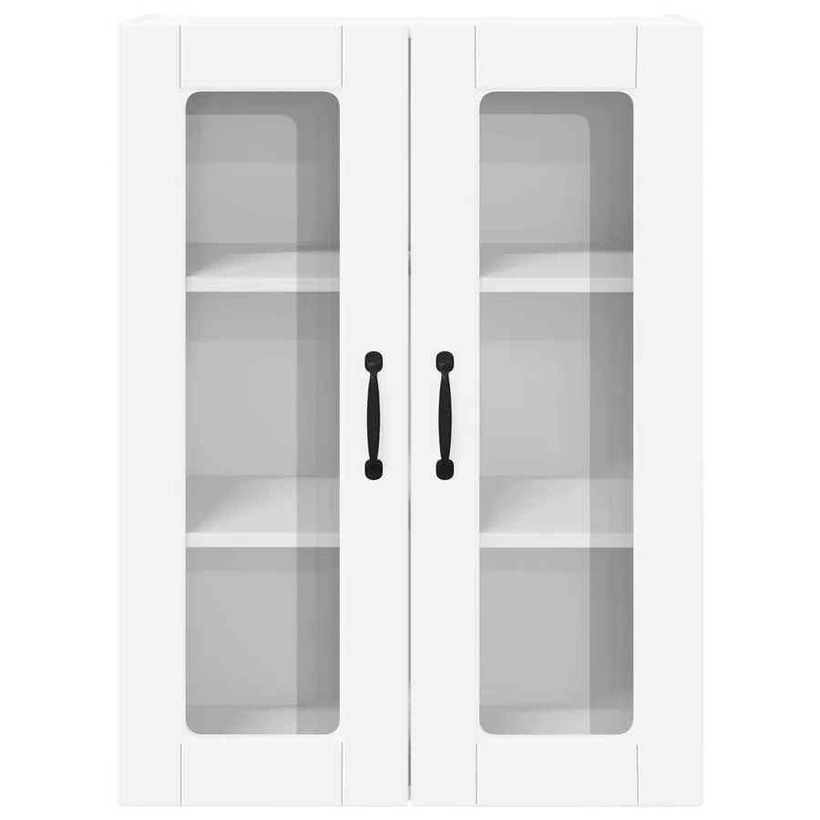 Cabinet en verre mural PORTO Blanc 60 x 31 x 80 cm - 6