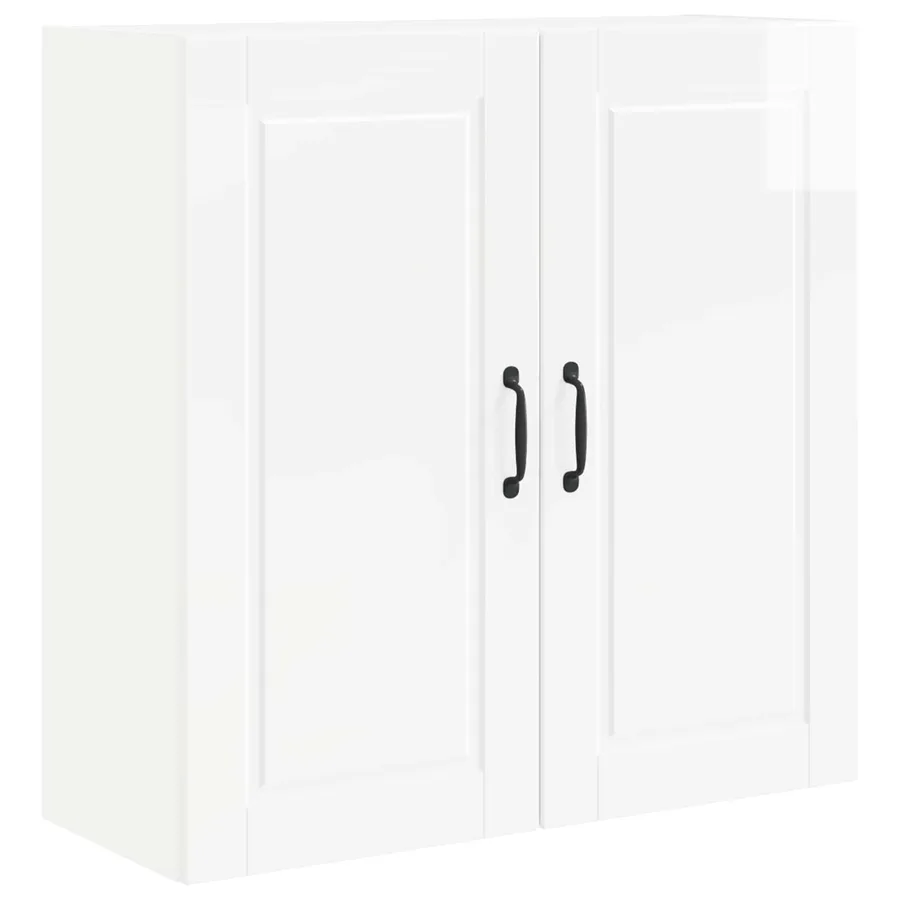Meuble mural PORTO Blanc brillant 80 x 31 x 80 cm - 2