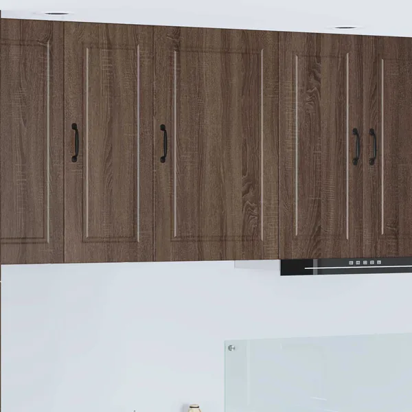 Meuble mural PORTO Chêne brun 50 x 31 x 80 cm Bois d'ingénierie