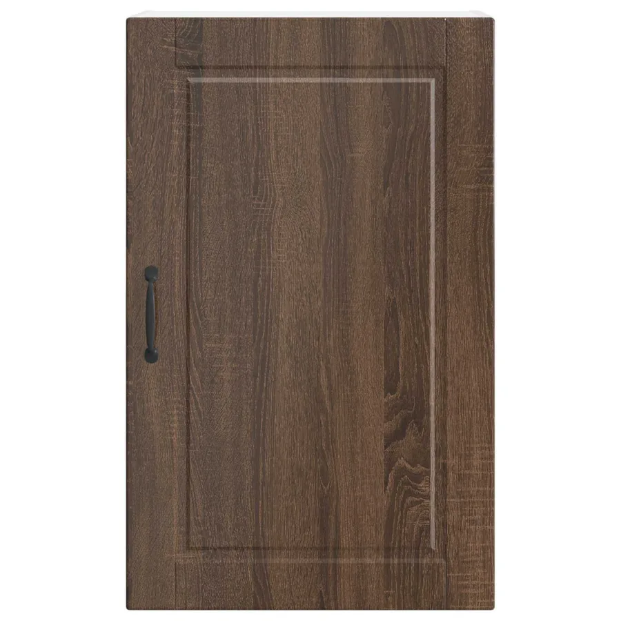 Meuble mural PORTO Chêne brun 50 x 31 x 80 cm Bois d'ingénierie - 6