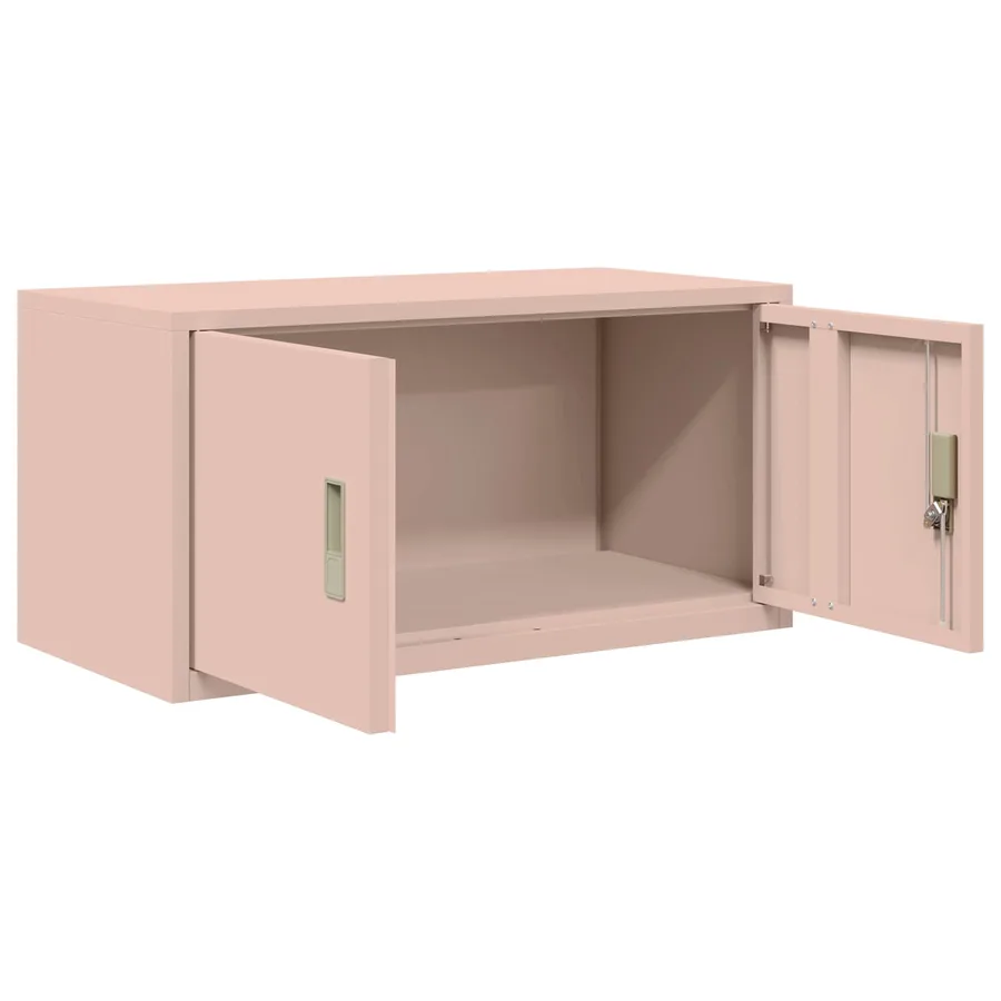 Armoire de rangement Rose 80 x 40 x 40 cm Acier - 5