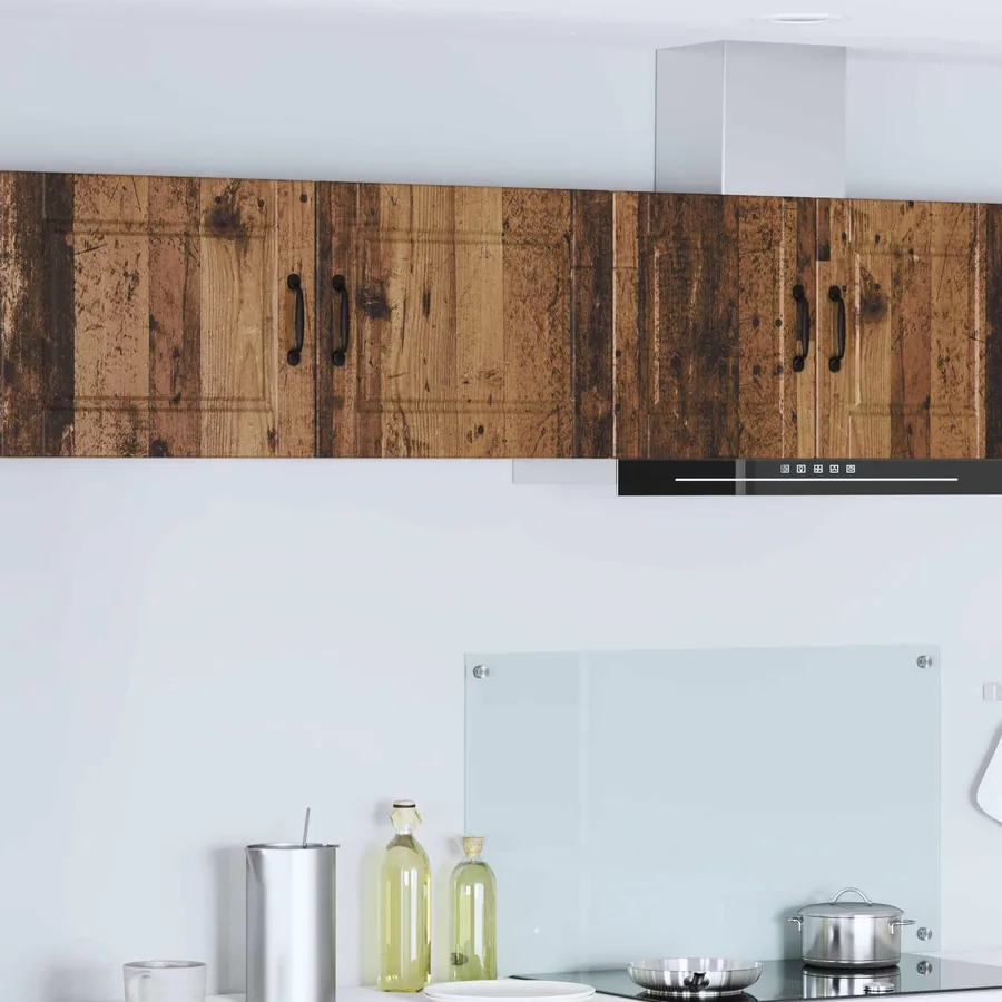 Meuble mural PORTO 2 pcs Bois ancien 50 x 31 x 40 cm