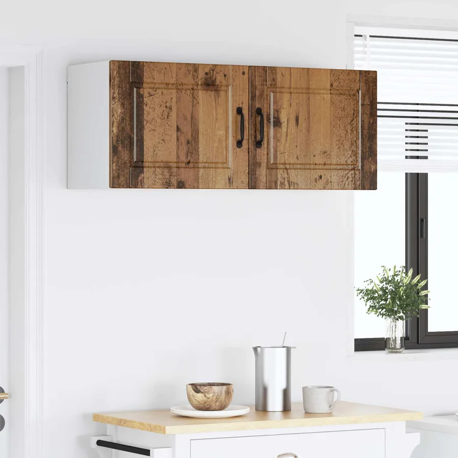 Meuble mural PORTO 2 pcs Bois ancien 50 x 31 x 40 cm - 4