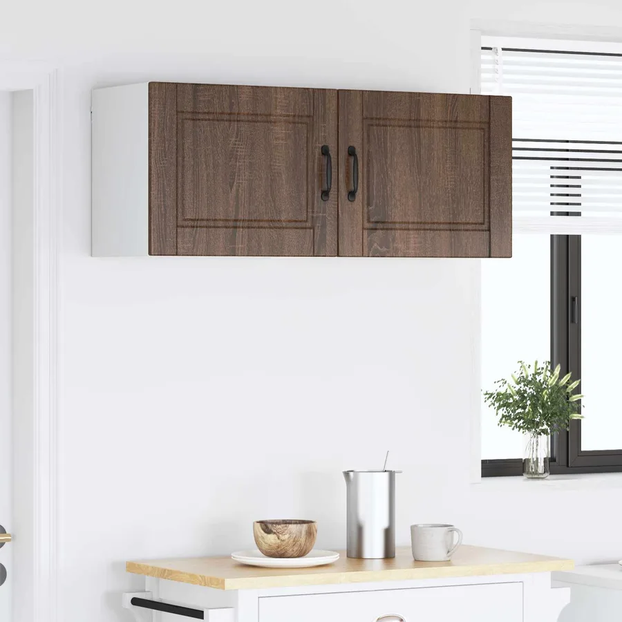 Meuble mural PORTO 2 pcs Chêne brun 50 x 31 x 40 cm - 4