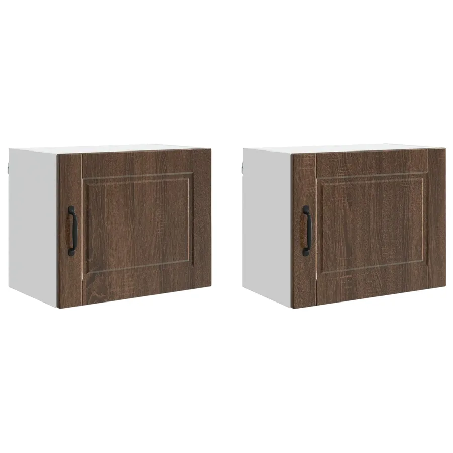 Meuble mural PORTO 2 pcs Chêne brun 50 x 31 x 40 cm - 5