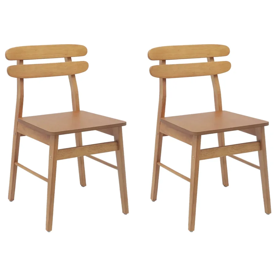 Chaise de salle à manger 2 pcs Naturel - 2