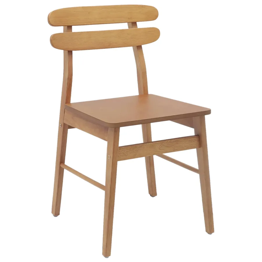 Chaise de salle à manger 2 pcs Naturel - 4