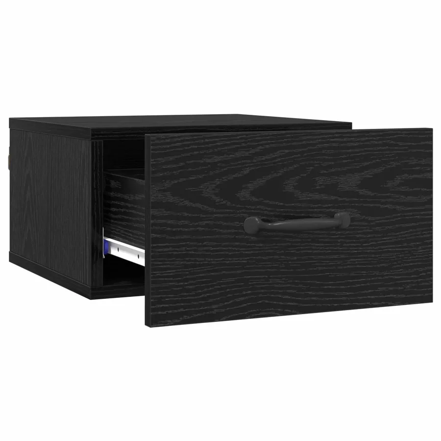 Cabinet de chevet Chêne noir 35 x 35 x 20 cm Bois d'ingénierie - 4
