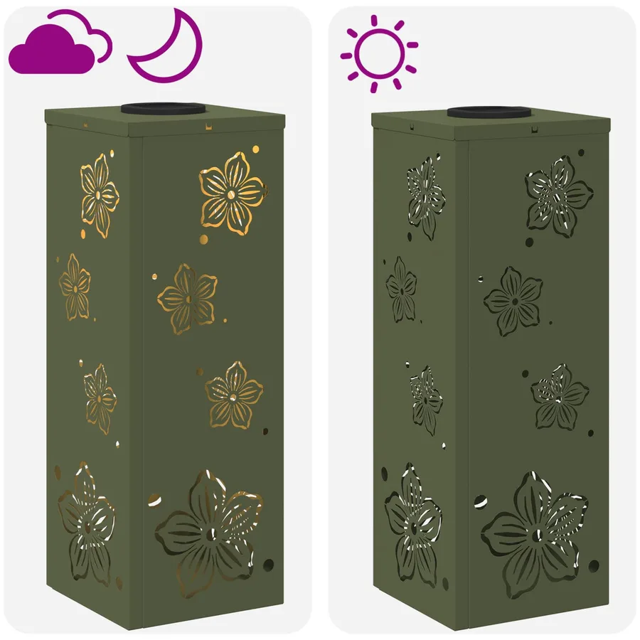Lumière de chemin LED solaire 2 pcs Blanc chaud 18 x 18 x 50 cm - 13