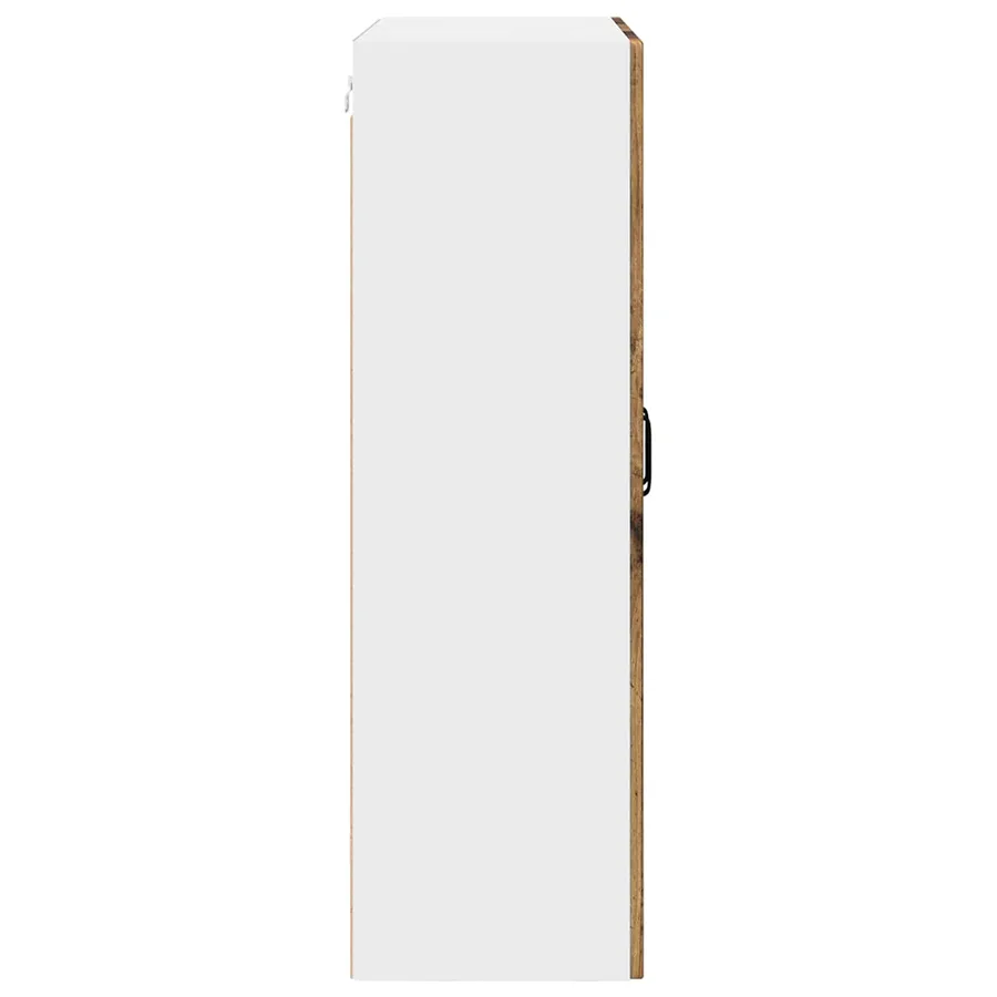 Cabinet en verre mural PORTO Bois ancien 80 x 31 x 100 cm - 7