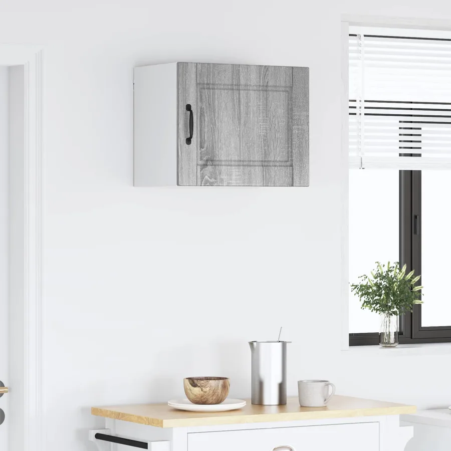 Meuble mural PORTO Gris Sonoma 50 x 31 x 40 cm - 4